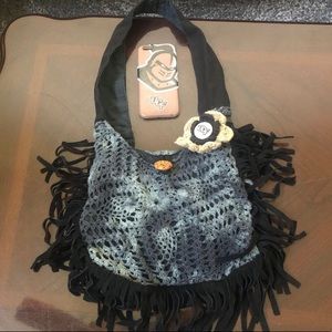 UCF Blue Fringe Purse